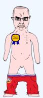 animal award balding christianity dragon eastern_orthodox flag flag:moscow_oblast flag:russia full_body glasses hair horse moscow moscow_oblast naked nsfw orthodox_cross penis russia saint_george saint_george_and_the_dragon skinhead small_penis soyjak spear suburb subvariant:chudjak_front subvariant:obsessedchud text transparent transparent_background underpants variant:chudjak white_skin // 848x1911 // 63.3KB
