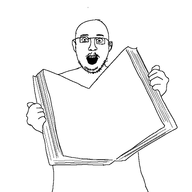 book glasses holding_object open_mouth traced variant:unknown // 768x768 // 41.3KB