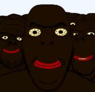 africa black_skin its_just_getting_started multiple_soyjaks niggers red_lips subvariant:cobson_front subvariant:wholesome_soyjak transparent variant:a24_slowburn_soyjak variant:bernd variant:cobson variant:gapejak yellow_eyes // 673x651 // 242.6KB