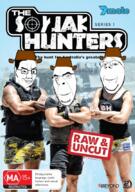 3soyjaks australia bogan bogan_hunters buff closed_mouth clothes cowboy_hat dvd_art glasses hair hat housos irl_background smile soyjak stubble subvariant:wholesome_soyjak teeth text variant:chudjak variant:cobson variant:gapejak // 600x851 // 221.6KB