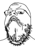 angry distorted glasses soyjak stubble variant:gapejak // 600x800 // 236.8KB