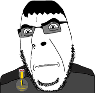 badge black_hair closed_mouth clothes glasses greg_(user) meta:namefags soot_colors stubble tinted_glasses transparent_background variant:cobson // 784x772 // 31.3KB