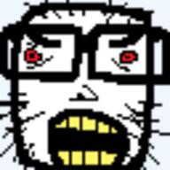 angry bloodshot_eyes glasses open_mouth pixel_art stubble variant:unknown // 64x64 // 1.2KB