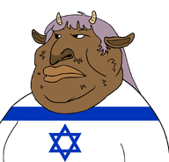 clothes ear fat flag flag:israel fur furry goat hair horn jewish_nose judaism long_hair mutt purple_hair star_of_david subvariant:mariana tranny tshirt variant:meximutt // 888x849 // 21.7KB