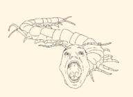 bug millipede open_mouth soyjak traced variant:isaac // 770x566 // 64.8KB