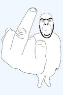 angry fisheye_lens front_facing glasses middle_finger stock_image stubble traced variant:cobson white_skin // 683x1024 // 106.8KB