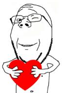 heart love subvariant:wholesome_soyjak variant:gapejak wink // 676x1021 // 229.7KB