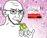 cup download ear pink_background prions straw surreal variant:soyak // 1000x807 // 317.1KB