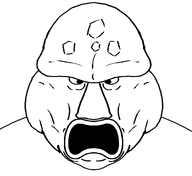 angry fat forehead_mark lipsred_eyes meta:template open_mouth screaming subvariant:rupturing_trevorcreature template variant:disgusting_trevorcreature // 1201x1100 // 156.6KB