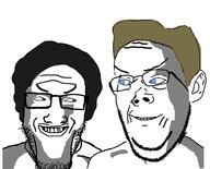 are_you_soying_what_im_soying evil_intentions imminent_rape staring variant:cobson variant:markiplier_soyjak // 1975x1591 // 288.0KB