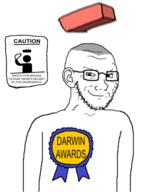 bald brick caution darwin_award ear glasses helmet smug stubble variant:soyak // 2550x3300 // 1.0MB