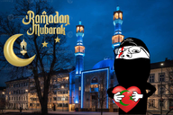 black_shirt brapped_comment_section☣️☣️☣️_do_not_enter☣️☣️☣️ brimmiest_comments_section☣️☣️☣️_do_not_enter☣️☣️☣️ buildings green heart holding_object irl_background islam islam_symbol kratos light meta:namefags mosque muslims_won norway ramadan shiny sky stars street streetlamp subvariant:wholesome_soyjak tree variant:gapejak warrior-z_(user) warrior_z_won white_skin wholsome window // 1500x1000 // 2.0MB