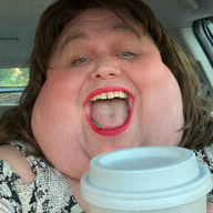 ai_but_not_completely_ai_doe big_cheeks blue_eyes brown_hair car cup fat gape long_hair meta:ai_generated obese realistic red_lips series:irl_soyjaks subvariant:fat_alicia variant:alicia white_skin yellow_teeth // 300x300 // 162.8KB
