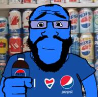 balding beard blue_shirt blue_skin calm careless hair happy pepsi subvariant:science_lover variant:markiplier_soyjak wholesome // 800x789 // 472.2KB
