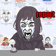 animated arm boymoder button closed_eyes clothes crying glasses hand hoodie menhera_chan open_mouth report soyjak soyjak_party stubble text tongue variant:rupturejak // 220x191 // 163.1KB