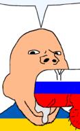 blowjob cum flag looking_at_you nsfw penis russia speech_bubble speech_bubble_empty subvariant:blowjob_gapejak text ukraine variant:gapejak // 597x976 // 18.5KB