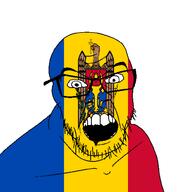 angry country flag glasses jacksepticeye looking_at_you moldova mustache open_mouth soyjak stubble teeth variant:feraljak youtube // 1500x1500 // 62.4KB