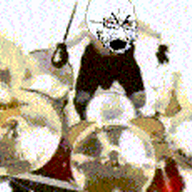 angry animated bloodshot_eyes crying drum drum_set drummer glasses irl metal_(music) mudvayne music open_mouth soyjak stubble variant:cryboy_soyjak // 270x115 // 691.5KB