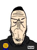 angry award beard crying faggot goth hair half_open_mouth mutt narcistic nine_inch_nails pale_skin red_eyes stubble subvariant:euromutt sweater trent_reznor variant:markiplier_soyjak // 594x797 // 53.3KB