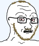 bloodshot_eyes brown_hair brown_stubble concerned coomer eyebags gooner moustache scared series:coomers_&_gooners subvariant:soyak_(concerned) template tired variant:soyak white_skin // 970x1150 // 27.5KB