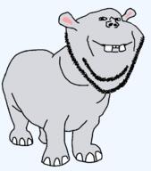 animal ear full_body grey_skin hippopotamus series:animaljaks smile soyjak stubble teeth variant:impish_soyak_ears // 1076x1224 // 63.2KB