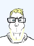 aryan blond blue_eyes clothes glasses opposite soyjak stubble subvariant:euroaryan subvariant:euromutt variant:markiplier_soyjak white_skin // 591x797 // 13.7KB