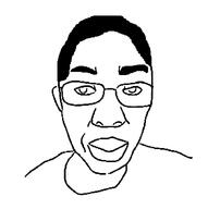 closed_mouth glasses redraw variant:chudjak // 1000x1006 // 54.3KB