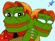 amphibian blue_background clothes colorful frog ginger id'd mask nas nas:pepe pepe pepe_the_frog ring son_of_the_mask sticky suit // 668x498 // 79.6KB