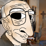 big_nose coat eyebrows eyes glasses grandpa old pipe room shadow smoke smoking variant:Uncle_jun wrinkles // 833x845 // 1.0MB