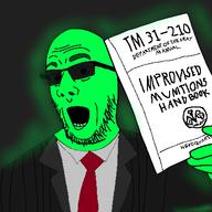 glasses glowing open_mouth soyjak stubble sunglasses trend:glowie variant:comicjak // 400x400 // 83.0KB