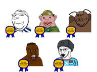 american_flag award big_lips black_skin clothes communism faggot gay_flag hat indian israel judaism kippah leftism nas:amerimutt nigger open_mouth pajeet smile subvariant:feralnigger subvariant:gapealien subvariant:wholesome_soyjak tranny transgender_flag variant:feraljak variant:gapejak variant:soyak // 4032x3024 // 1.1MB