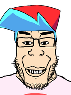 blue_hair boyfriend_(friday_night_funkin') cap clothes friday_night_funkin' grin happy hat red_hat smile subvariant:chudplier subvariant:grinplier variant:chudjak variant:markiplier_soyjak white_shirt // 600x800 // 16.9KB
