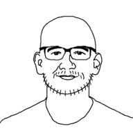 closed_mouth clothes ear gabriel_weinberg glasses mustache soyjak stubble variant:unknown // 500x500 // 37.2KB