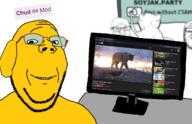 4soyjaks animal arm arthur back child_sexual_abuse_material closed_mouth computer crying dog hand holding_object its_over janny mr_morris sad sign soyjak soyjak_party stubble subvariant:wholesome_soyjak text variant:feraljak variant:gapejak variant:impish_soyak_ears yellow_skin youtube // 1500x971 // 539.3KB