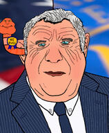 award blue_eyes brainworm bull hhs looking_at_viewer pseudoscience quack retard rfk-jr subvariant:hunky_twink_sex_machine subvariant:mexiaryan subvariant:mexiaryan_front usa_flag variant:alicia variant:meximutt worm // 1776x2160 // 1.6MB