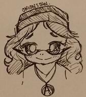 blush clothes glasses hair necklace oekaki traditional_media variant:soytan // 1925x2184 // 752.1KB