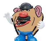 amerimutt bowler_hat clothes hand hat moustache mr_potato_head potato red_nose subvariant:impish_amerimutt toy toy_story variant:impish_soyak_ears // 1247x935 // 323.6KB