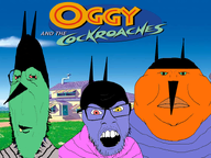 3soyjaks antenna cloud cockroach drool fat glasses green_eyes green_skin house logo looking_at_you mouth_closed mouth_open nostalgia oggy_and_the_cockroaches red_eyes sky stubble subvariant:euromutt subvariant:meximutt_front2 tv_show variant:feraljak variant:gapejak variant:meximutt yellow_eyes // 800x600 // 295.0KB