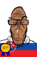 angry award brown_skin countrywar european flag flag:slovakia glasses mutt slovakia slovenia soyjak stubble subvariant:euromutt sweater variant:markiplier_soyjak // 591x900 // 33.4KB