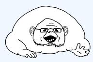 beard crawling ear fat glasses grab ias obese open_mouth template transparent_background variant:guestjak // 867x574 // 13.4KB