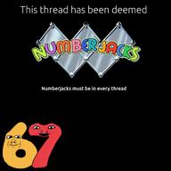 6 7 black_background meta:tagme numberjacks poster seven six subvariant:wholesome_soyjak variant:gapejak variant:markiplier_soyjak // 2048x2048 // 1.2MB