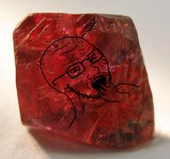 brimstone crying gem glasses hand irl objectsoy open_mouth ruby soyjak stubble uncut_gem variant:soyak // 800x752 // 720.8KB