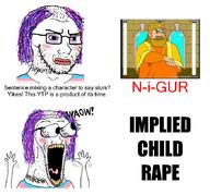 acne balding castle clothes eyelashes eyeshadow flag:transgender_pride_flag glasses hair king king_harkinian legend_of_zelda lipstick makeup necklace necktie open_mouth purple_hair soyjak stubble subvariant:waow text tranny variant:soyak waow white_background yellow_teeth yikes youtube_poop ytp // 681x635 // 252.4KB