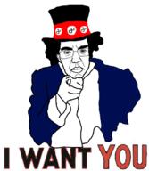 clothes glasses hair i_want_you personal_army pointing pointing_at_viewer suit swastika top_hat uncle_sam variant:chudjak // 600x691 // 180.2KB