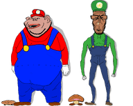 amerimutt angry black_sclera brown_skin clothes dean ear fat goomba hair lips looking_at_you luigi mario mcdonalds mutt obese open_mouth red_shirt series:amerimutt,_euromutt_&_asiamutt_variants series:muttverse shadow soyjak stubble subvariant:euromutt subvariant:impish_amerimutt subvariant:meximutt_front4 template transparent_background united_states variant:impish_soyak_ears variant:markiplier_soyjak variant:meximutt // 4000x3200 // 612.1KB