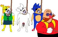 4soyjaks animal animal_abuse animal_crossing blood bloodshot_eyes cat cheese_grater crying dog dr._eggman fat furry hanging hedgehog isabelle lynching mauzymice mustache mutilation neovagina nintendo rope smug sonic_(series) sonic_the_hedgehog soyjak variant:bernd variant:smugjak video_game // 1550x1012 // 169.3KB