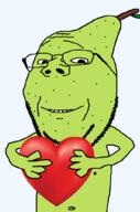 PaulMcPear artist:Keys glasses heart pear series:chudtwt subvariant:wholesome_soyjak variant:gapejak // 676x1021 // 113.5KB