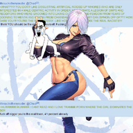 angel_(kof) animated autism autistic_screeching chud_(soybooru) crying greentext lifesucksthenyoudie muscles soybooru sperg tomboy variant:chudjak // 1780x1719 // 1.9MB