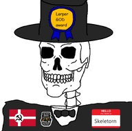 autism award bowtie butterfly clothes denmark flag flag:denmark hat larp larper namefags national_bolshevism nazbol oc shitnounrdynouumlycordcarescares skeleton skeletorn_(namefag) soysona subvariant:perceptive_chud suit top_hat variant:chudjak white_background // 798x792 // 55.5KB