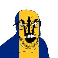 angry barbados country flag glasses jacksepticeye looking_at_you mustache open_mouth soyjak stubble teeth variant:feraljak youtube // 1500x1500 // 26.7KB